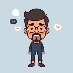 minimalist social networking avatar