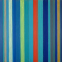 aqua by j. c. leyendecker, by dod procter cgi. experimental art. a series of vertical stripes in different colors.