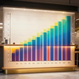 a beautiful bar chart featuring harmonic colors