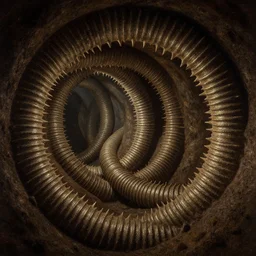 sewer tunnels covered with ribbed tubes spiky spines, grainy dream - like heavy atmosphere, baroque painting, perfect composition, detailed octane render trending on artstation, 8 k artistic photography, volumetric dramatic cinematic perfect light, chiaroscuro, masterpiece, raphael, caravaggio, beksinski, rutkowski, beeple