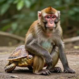 monkey turtle