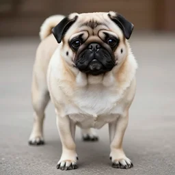 a pug with human legs, photo