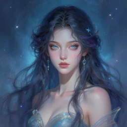 a hyper-detailed portrait of a beautiful entity from the astral realm, digital painting
