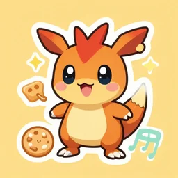 cute miss mascot ossatueur ossatueur marowak food sticker art, cronobreaker, beeple game icon