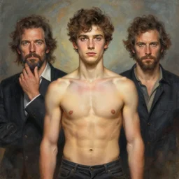 a magical portrait of the young god of masculinity, art by tom bagshaw and greg danton and manuel sanjulian