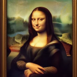 picture of something that isn't the famous woman, mona lisa