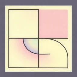 rectangular. retro art by jean giraud. fibonacci. pastel colors