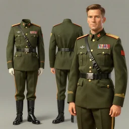 a beautiful picture of military uniform design by greg rutkowski and thomas kinkade, trending on artstation