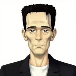 candid portrait of Frankenstein by Takashi Murakami