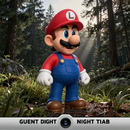Waluigi night vision trail cam found footage