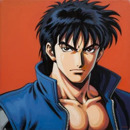 Painting of Kiryu Kazuma. Art by Andy Warhol. Extremely detailed. 4K.