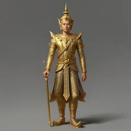 full body portrait of king ramkamhaeng the great, thai warload, d & d, fantasy, intricate, elegant, highly detailed, digital painting, artstation, concept art, smooth, sharp focus, illustration, art by artgerm and greg rutkowski and peter mohrbacher & greg rutkowski & alexandros pyromallis & nekro & rene maritte