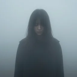 a person made out of mist