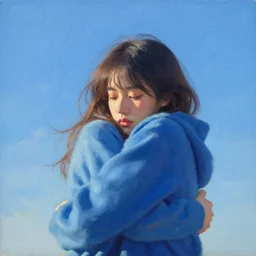 a painting of the sky was my first love i remember the way it felt to be wrapped up in its blue embrace to feel the sun on my face now, looking back, i can see how the sky always loved me even when i was too blind to see how it would never leave me the sky is a part of me it's where my heart feels at home and no matter where i am i'll always long for the comfort of its embrace