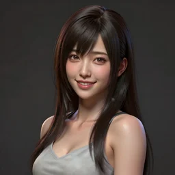 Clothed,worksafe.realistic style at CGSociety by WLOP,ilya kuvshinov,krenz cushart,Greg Rutkowski,trending on artstation.Zbrush sculpt colored,Octane render in Maya,Houdini VFX.Realistic sexy Japanese J-Pop idol AV actress girl,expressing joy,silky hair, deep eyes.Oil painting.Cinematic dramatic atmosphere,sharp focus,soft volumetric studio lighting.