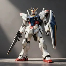 gundam exia by dariusz zawadzki, kenneth blom, mental alchemy, james jean, pablo amaringo, naudline pierre, contemporary art, smooth, sleek