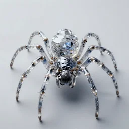 crystalline spider, fantasy, highly detailed, digital matte painting, artstation, concept art, sharp focus, illustration