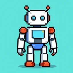 pixelart robot.