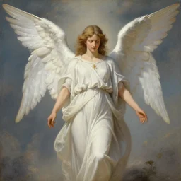 biblically accurate angel, highly detailed painting