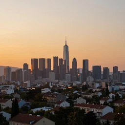 beautiful cityscape at sunset by christian dimitrov, detailed, masterpiece