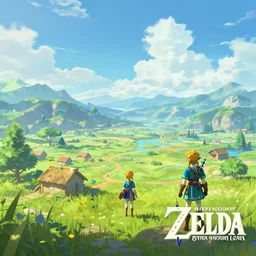 reunion island landscape, in the style of ( ( ( ( ( the legend of zelda breath of the wild ) ) ) ) ), trending on artstation