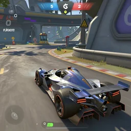 Gameplay screenshot of Tyrion Lannister in Rocket League, Unreal Engine, 8k, Car model, octane render, nvidia raytracing W 768