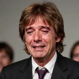 portrait of sad Paul McCartney crying and looking very unhappy photorealistic trending on artstation 8k high quality very coherent art lighting