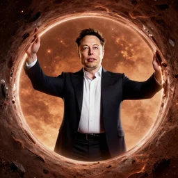 elon musk opening a portal to mars