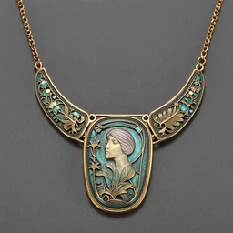 artnouveau necklace bezel