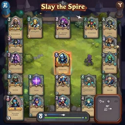 a real screenshot of'slay the spire ', the deckbuilding game