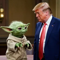 Donald trump meets Yoda