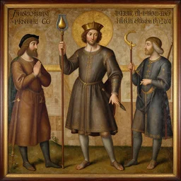 medieval painting of anthony fantano h 7 6 8