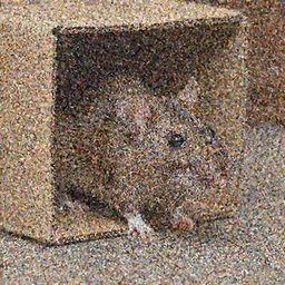 photorealistic brown rat crawling out of a cardboard box in a basement, hyper realistic, mega detailed, photo realistic,