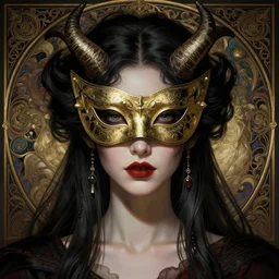 masked, perfectly-centered-Portrait of the most beautiful woman on the planet ,  evil, intricate, highly detailed, digital painting, artstation, concept art, smooth, sharp focus, illustration, Unreal Engine 5, 8K, art by artgerm and greg rutkowski and alphonse mucha