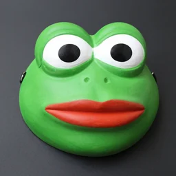 anonymous mask, pepe frog model