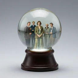 dreamscape in a crystal ball on a stand, centered, studio product photography, gorgeous lighting, highly detailed, by ross tran and norman rockwell and greg rutkowski and lucasfilm