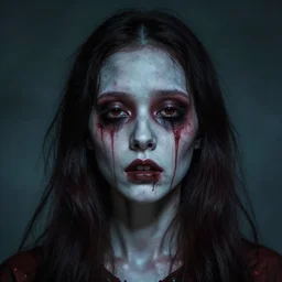 demon portrait, photorealism, nightmare
