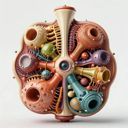 living valve body megastructure in the style of heironymus bosch, colorful intricate masterpiece, hyper detailed, hd