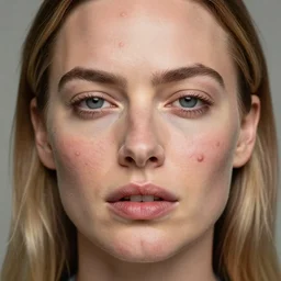 margot robbie made of zits, pimples and furuncles, realism amazing detail, sharp