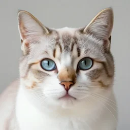 closeup photo of a beautiful alien cat
