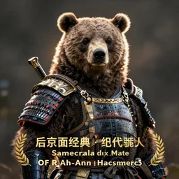 a bear samurai warrior