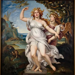 lady gaga painted as “The birth of Venus”