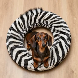Dachshund convoluted with a zebra