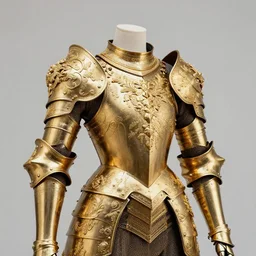 intricate ornamental golden armor, baroque, ultra detailed