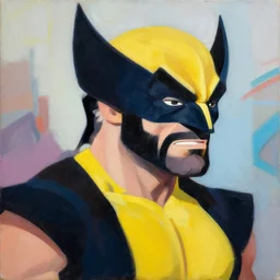 greg manchess portrait painting of danny devito as wolverine, medium shot, asymmetrical, profile picture, organic painting, sunny day, matte painting, bold shapes, hard edges, street art, trending on artstation, by huang guangjian and gil elvgren and sachin teng