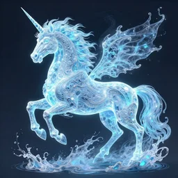 magdeburg unicorn. beautiful intricately detailed, bio luminescent, plasma, ice, water, wind, creature, artwork by tooth wu and wlop and beeple and greg rutkowski