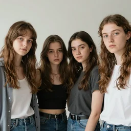 four and a half friends, photorealistic
