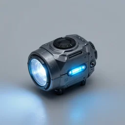 tiny sci - fi movie prop with flashing led lights