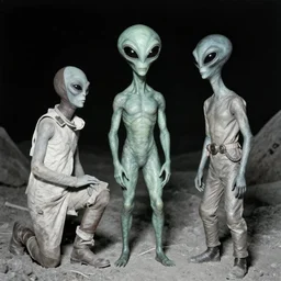 an old photo of second contact with aliens