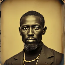 high - quality daguerreotype portrait of a west african man, 1 8 8 0.